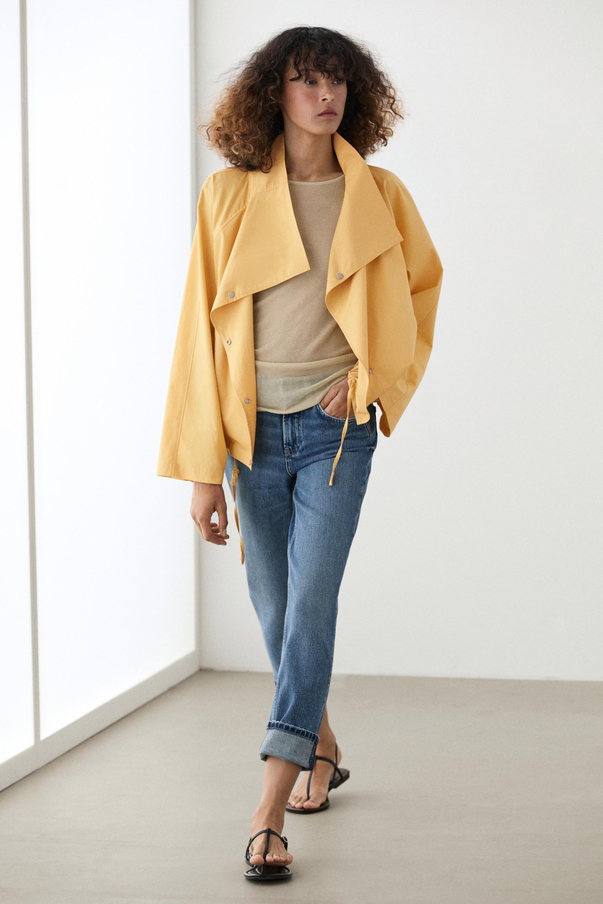 100% cotton bomber jacket with side fastening